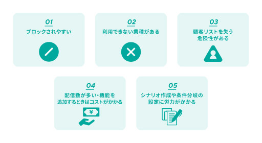 LINEのステップ配信を使うデメリット